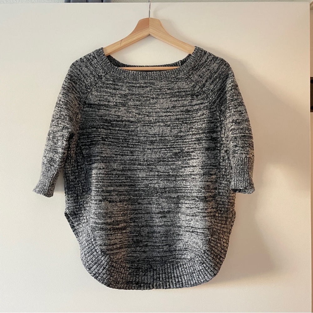 Express marled grey tunic sweater